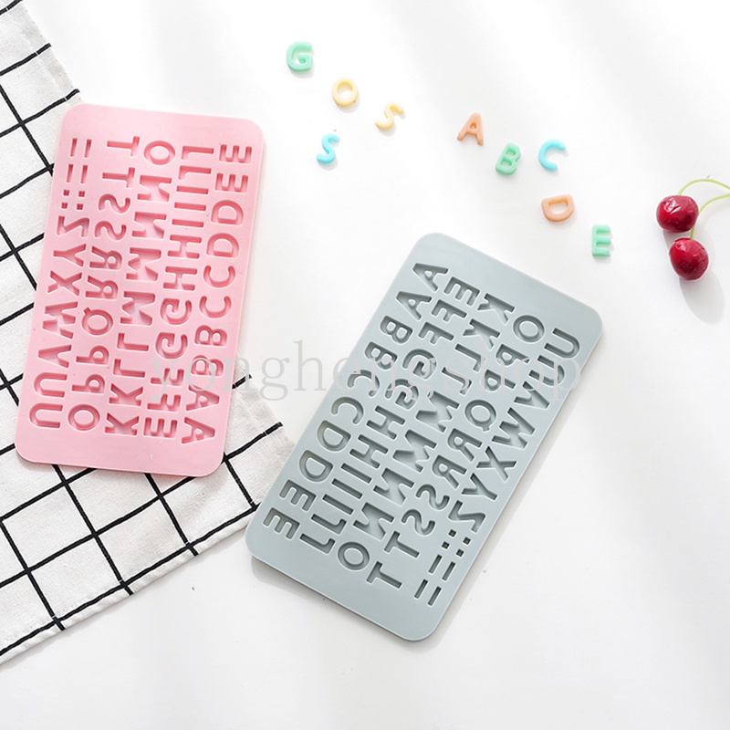 Khuôn Silicone Tạo Hình Chữ Cái Tiếng Anh Trang Trí Bánh