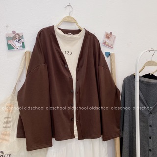 ÁO CARDIGAN NỈ DA CÁ (ảnh thật/sẵn)