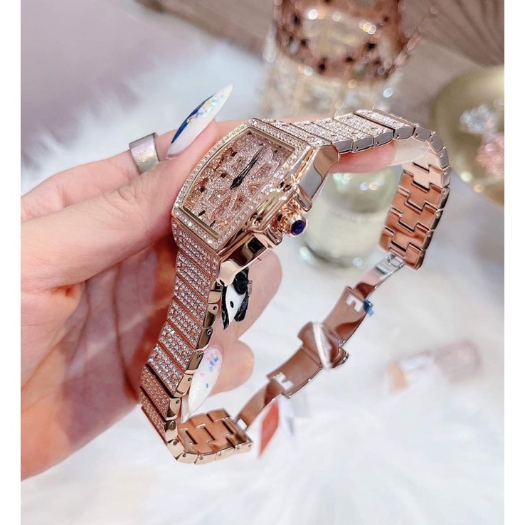 Đồng hồ nữ Davena mặt xoay siêu đẹp