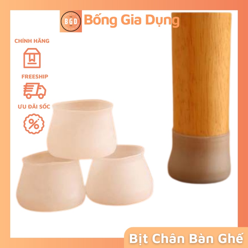 Bọc Đế Chân Bàn, Ghế Chống Trươn, Trượt, Chống Xước Cho Sàn Gỗ,Sàn Nhựa Bằng Silicon