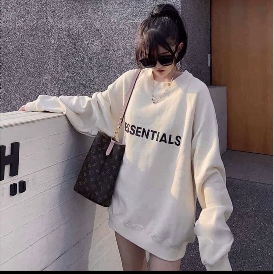 [HOT] Áo Sweater nam nữ Essentials | Áo nỉ bông Freesize