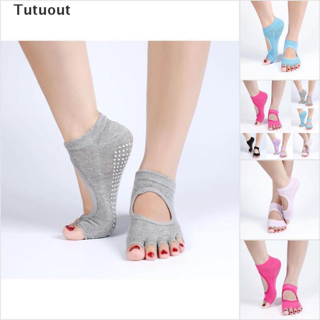 Vớ Cotton Pvc Xỏ Ngón Chống Trượt Hở Ngón Tập Yoga Thể Thao