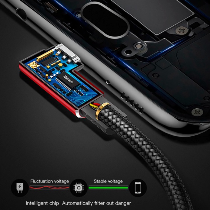 Cáp sạc nhanh Iphone nhãn hiệu Baseus CALMVP-09 dài 1m - Hàng chính hãng