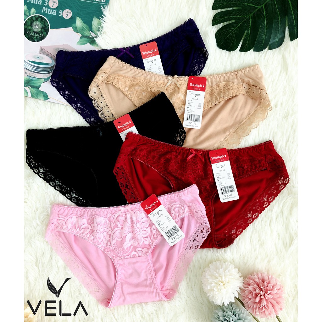Quần Lót Cotton Lạnh phối Ren Xinh Xắn Cho Nữ