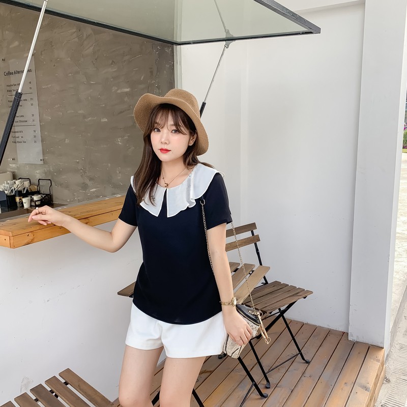 Áo suông cổ sen - ABEO151b