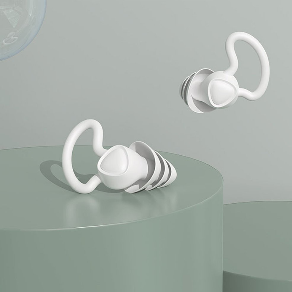 1 cặp nút bịt tai bằng silicon mềm chống ngáy khi ngủ chuyên nghiệp12.12