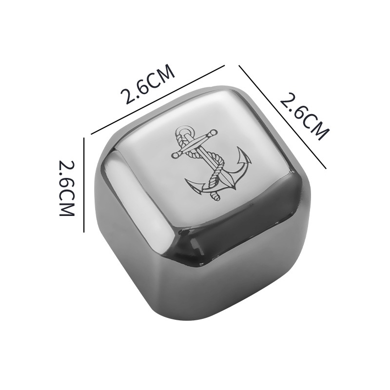 Đá Viên Uống Rượu Bia Bằng Thép Không Gỉ 304 Nhanh Khô Tiện Dụng