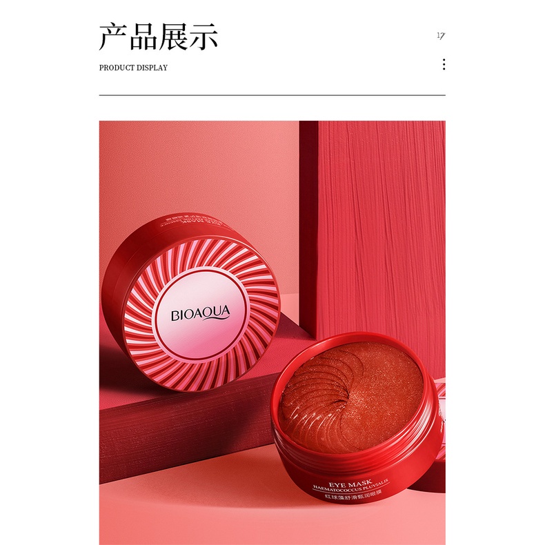 Mặt nạ dưỡng mắt Bioaqua Giảm thâm mắt Mặt nạ mắt Giảm Bọng mắt Surica MNB07 (60c)