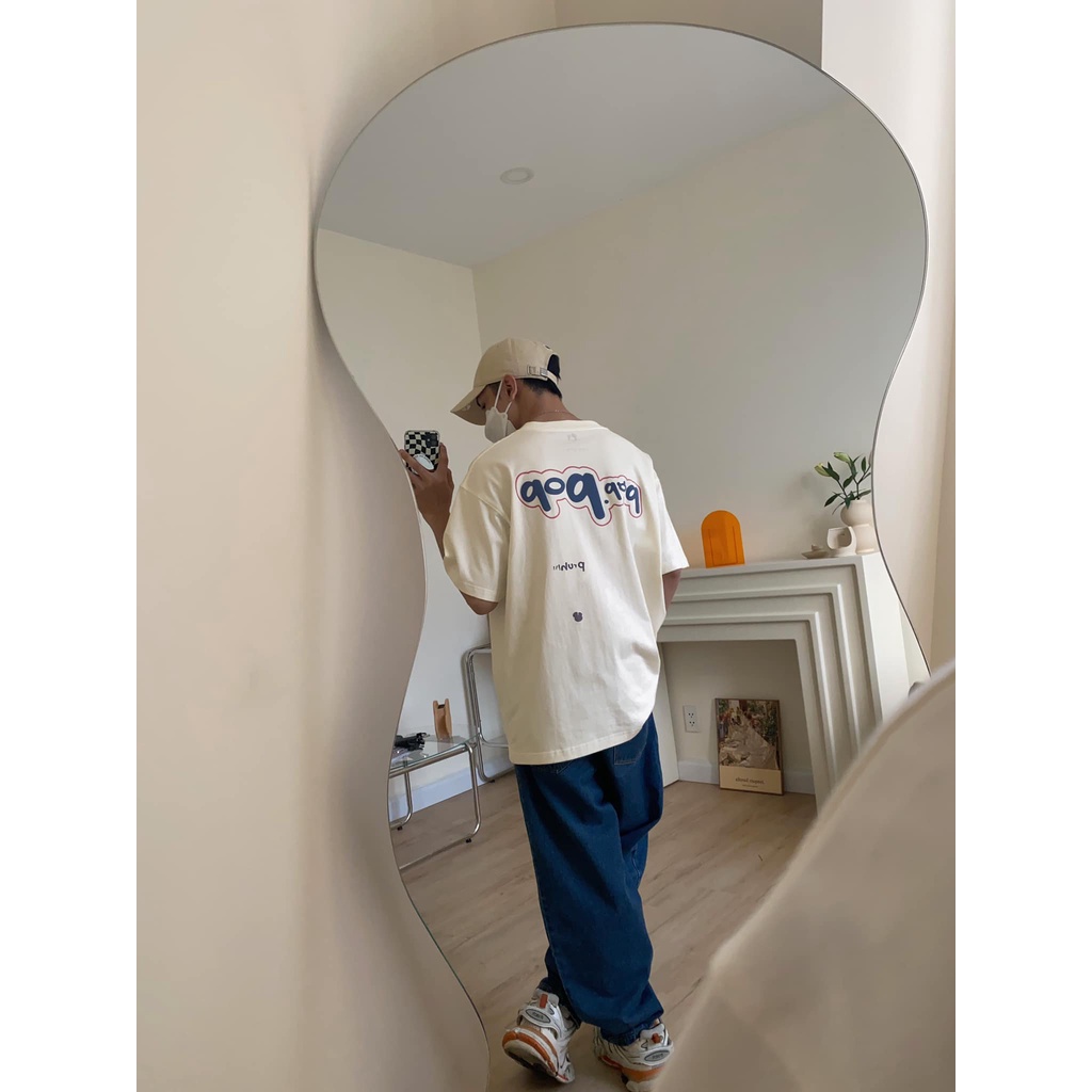 ÁO POPPOP BUBLLE LOGO TSHIRT CREAM,BLACK,WHITE