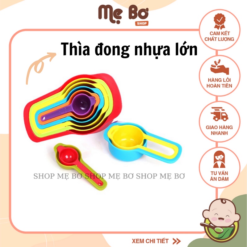 BỘ THÌA ĐONG 6 MÓN NHÀ BẾP LÀM BÁNH