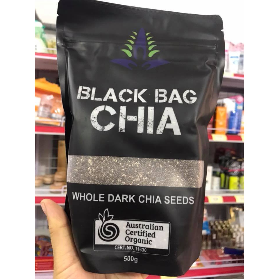 HẠT CHIA ÚC HỮU CƠ BLACK BAG SUPER FOOD 500G CHÍNH HÃNG - 9441