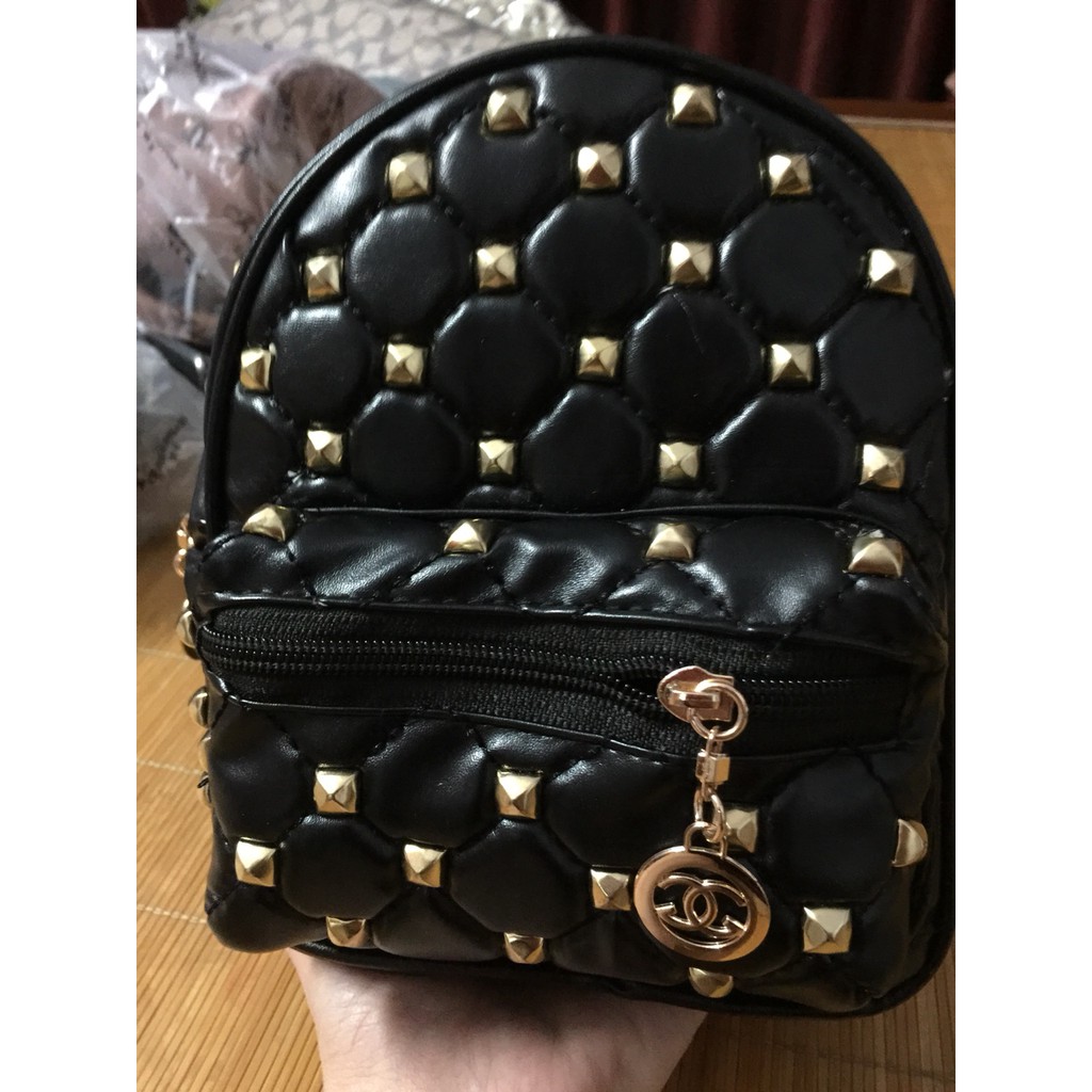 Balo Mini Đính Hạt Cá Tính (size 20x15)