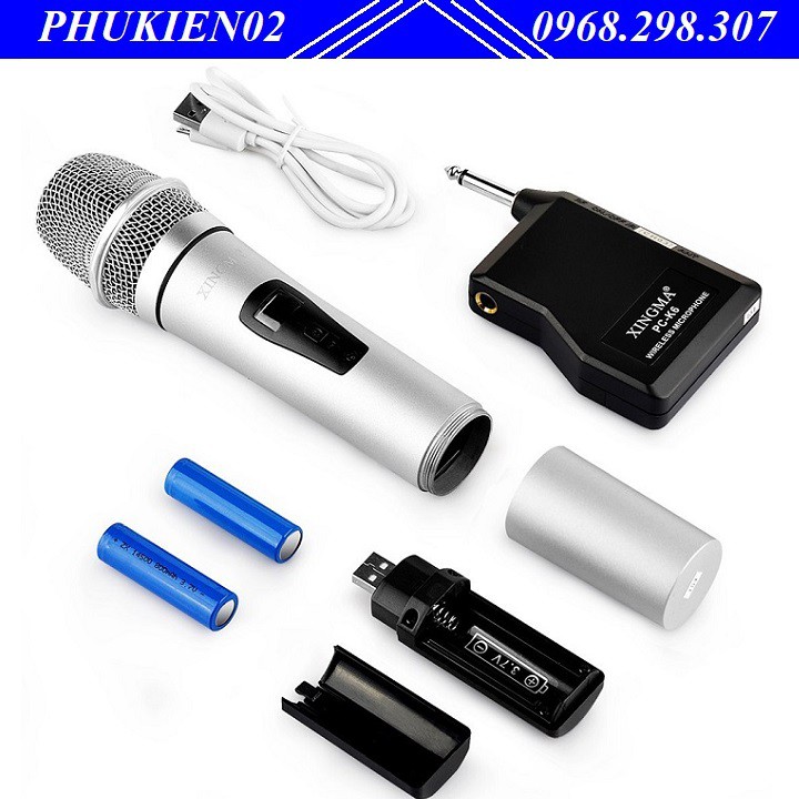 Micro Không Dây Cầm Tay Năng Động Phòng Thu Chuyên Nghiệp Hát Karaoke Xingma PC-K6