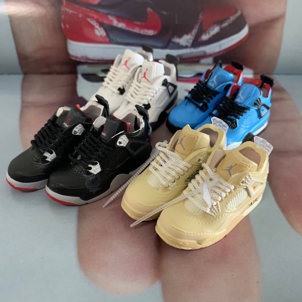 Móc khóa giày jordan 4 - Mô hình sneaker mini