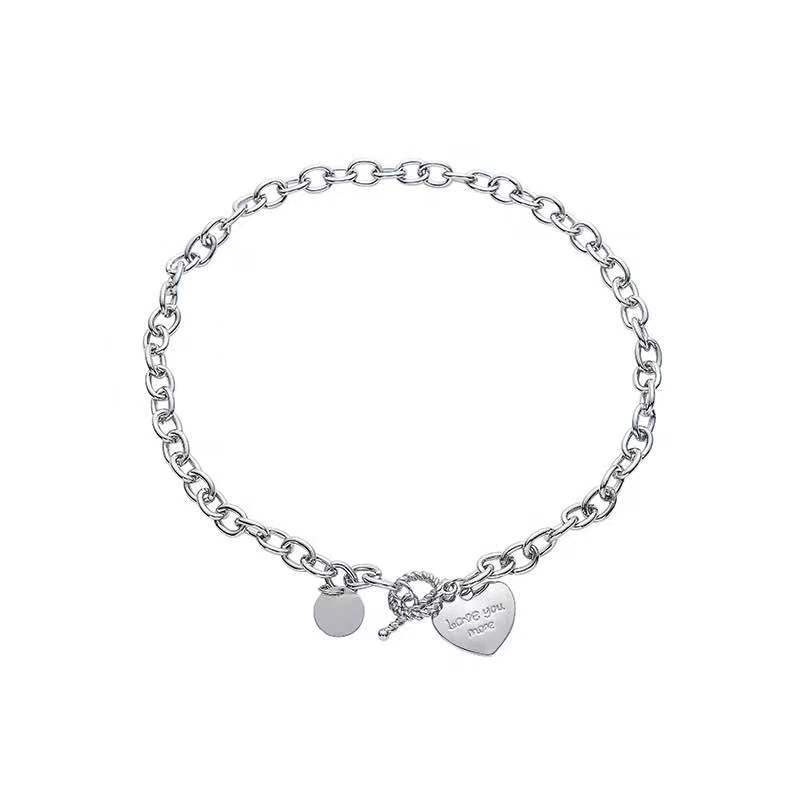 Vòng cổ nữ mặt dây hình trái tim thời trang