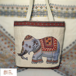 TÚI VẢI KHOÁC VAI, TÚI TONE,TÚI XÁCH THỔ CẨM KÍCH THƯỚC 30CM*30CM (CÓ ẢNH THẬT KÈM THEO)