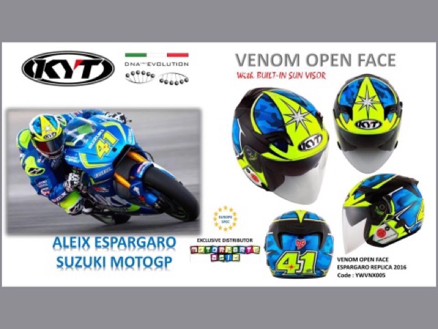 Nón bảo hiểm KYT VENOM openface