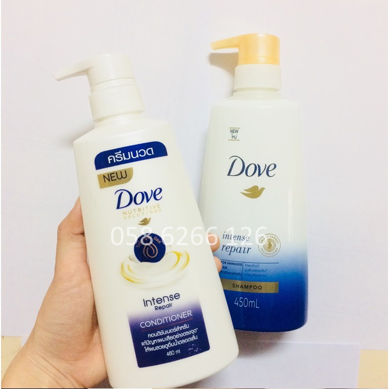 Combo Bộ Dầu Gội 450ml Xả Dove 460 ML- Thái Lan