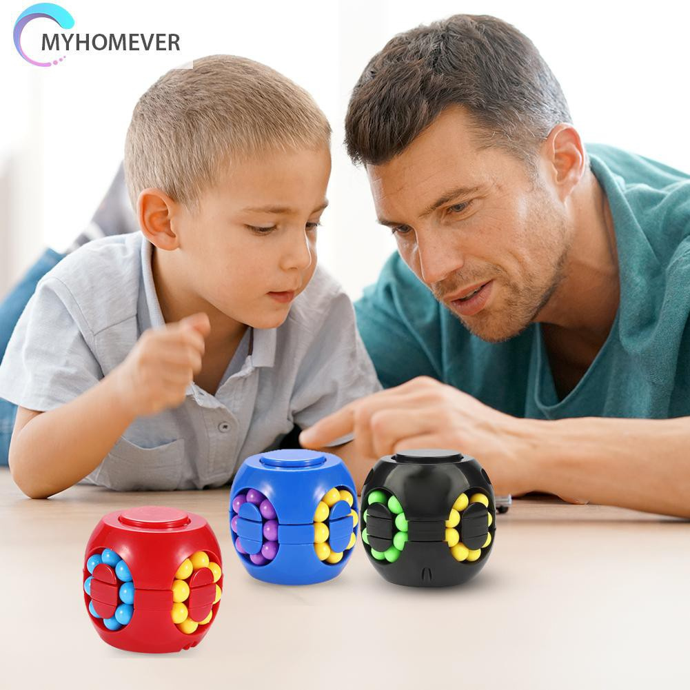 Pop It Fidget Đồ chơi Colorful Magic Cube Little Magic Bean Rotating Cube Kids Stress Relief Đồ chơi