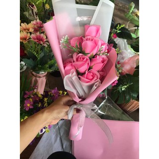 bó 9 bông hoa sáp thơm (giao mẫu ngẫu nhiên)