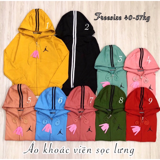 ÁO KHOÁC VIỀN SỌC LƯNG ( 6 TÚI)