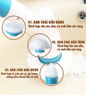 Chổi điện cọ rửa đa năng