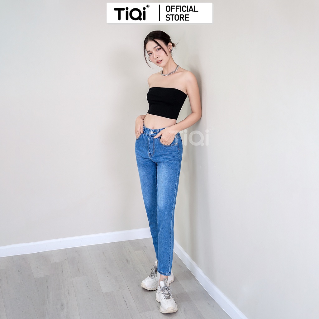 Quần baggy jeans nữ TiQi Jeans phong cách Hàn Quốc B1-173