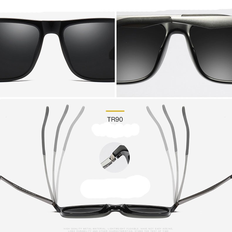 Kính Nam mắt vuông, kính phân cực Polarized Perfe P0040 | BigBuy360 - bigbuy360.vn