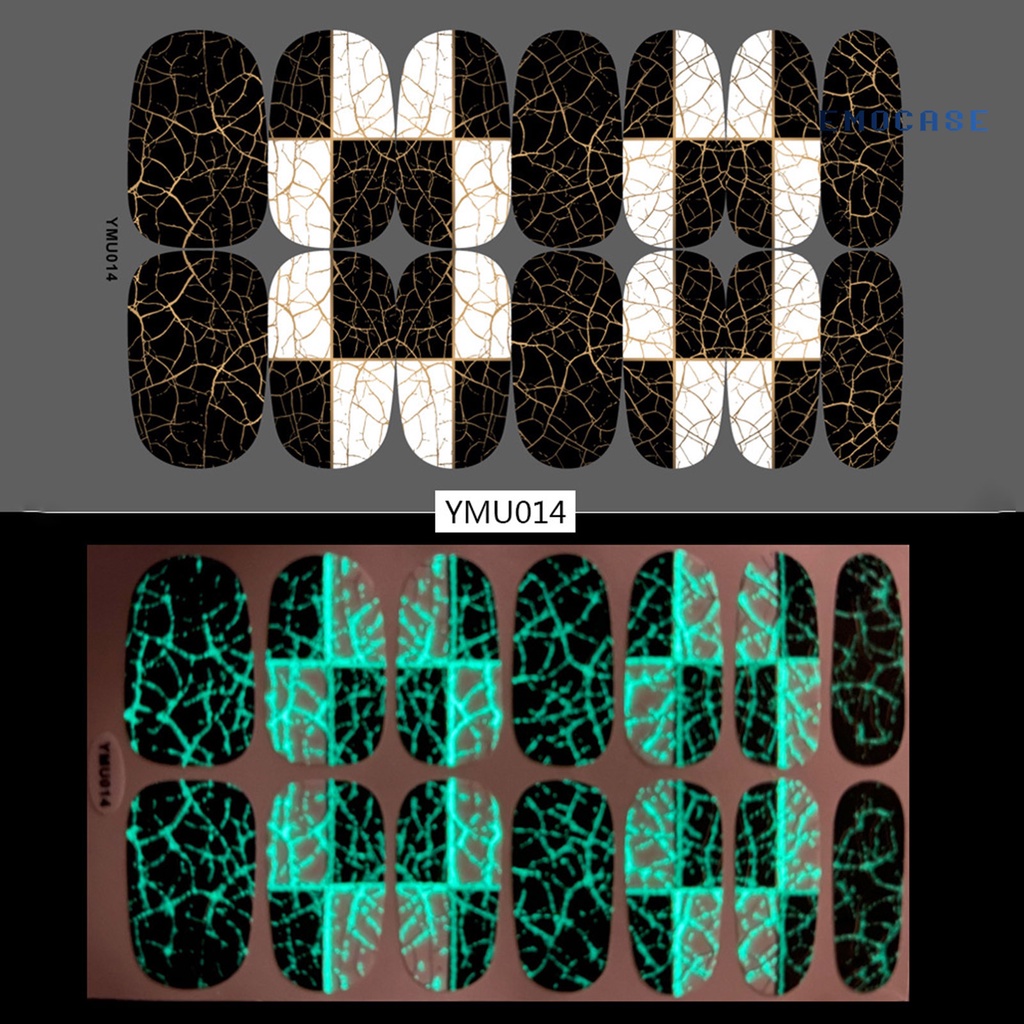 Miếng Dán Trang Trí Móng Tay Tự Dính Họa Tiết Đầu Lâu Lấp Lánh Thoáng Khí