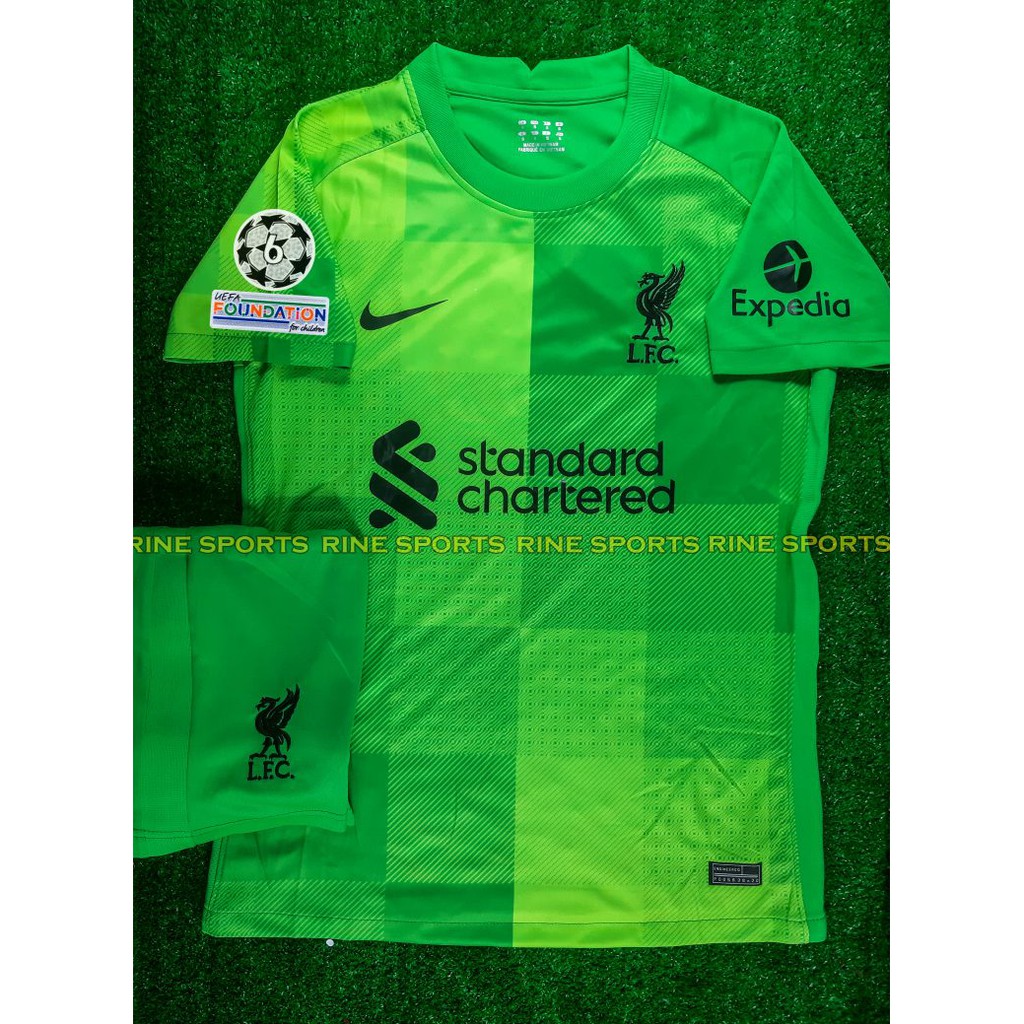 Hàng Thailand Super Bộ Áo bóng đá liver - liverpool xanh 2021 - 2022 chuẩn thi đấu