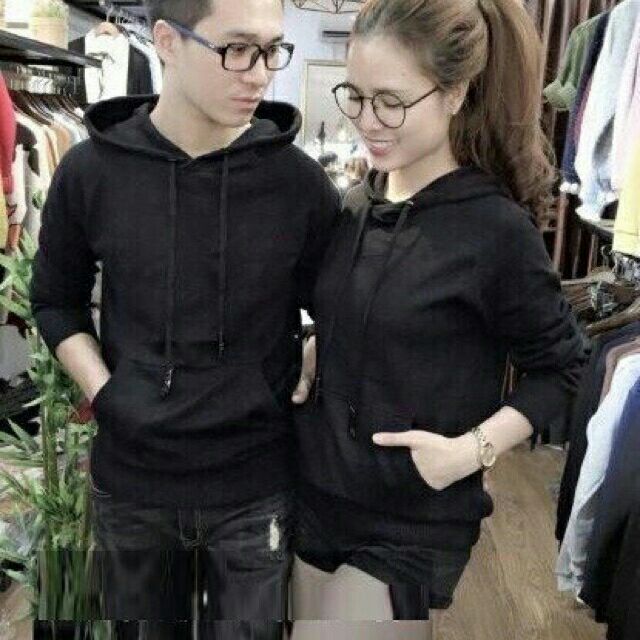 Áo hoodie trơn nam nữ đều mặc được