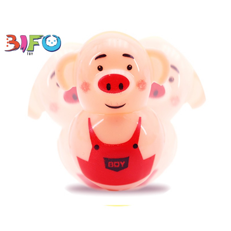 Đồ chơi lật đật mini heo Piggy tumbler đáng yêu vừa chơi vừa trang trí
