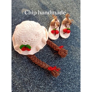 Set mũ sandal len cho bé