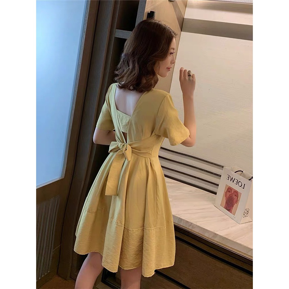 VN72 - VÁY ĐŨI NƠ LƯNG XÒE 2 MÀU CHO NỮ | BigBuy360 - bigbuy360.vn