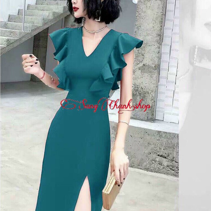 Đầm Sang Chảnh Hút Hồn | Đầm Ôm Phối Bèo Cánh Tiên Mẫu Hot 2020 Trend 2020 | BigBuy360 - bigbuy360.vn