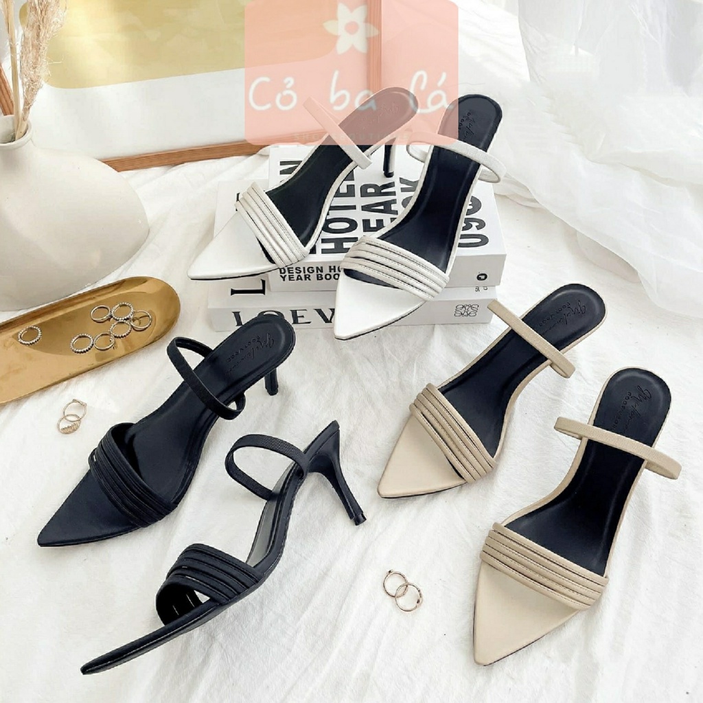 GUỐC NỮ CAO GÓT COBALA SHOES - GIÀY GÓT NHỌN QUAI MÃNH - GUỐC NỮ 9 PHÂN MŨI NHỌN - D22012600