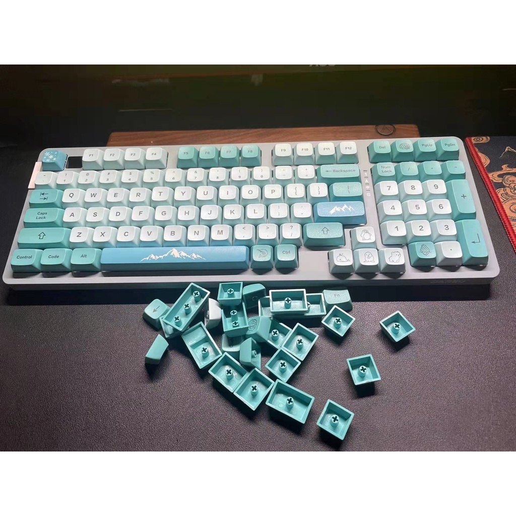 Bộ Phím Rời PBT XDA Sublimation GM Iceberg Cho Bàn Phím Cơ