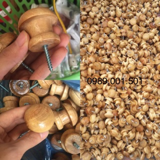 Núm vén rèm bằng gỗ độc đáo ( 2 núm)