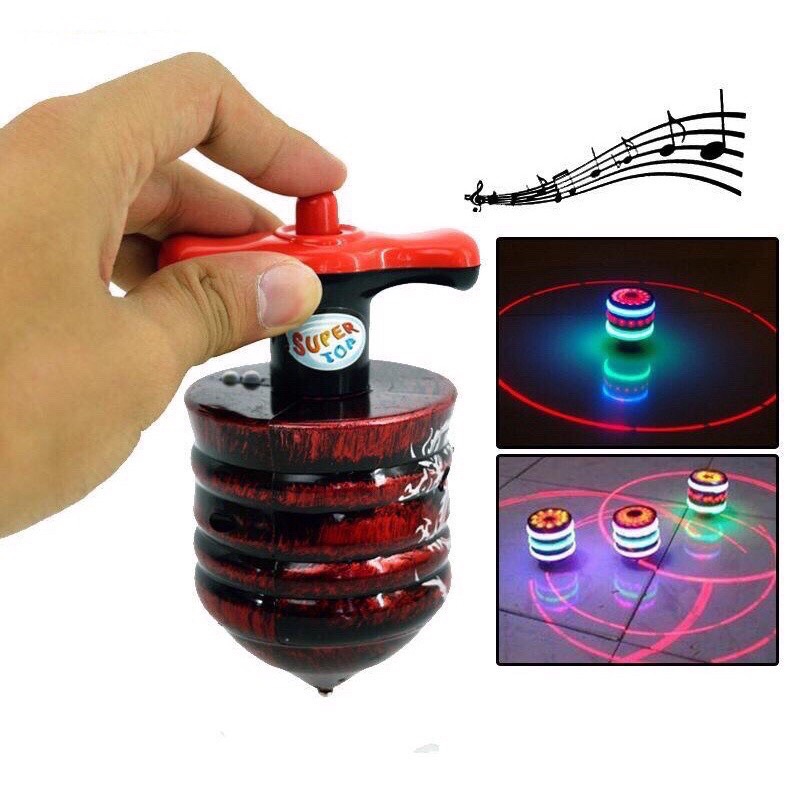 Con quay phát sáng, có nhạc cho bé