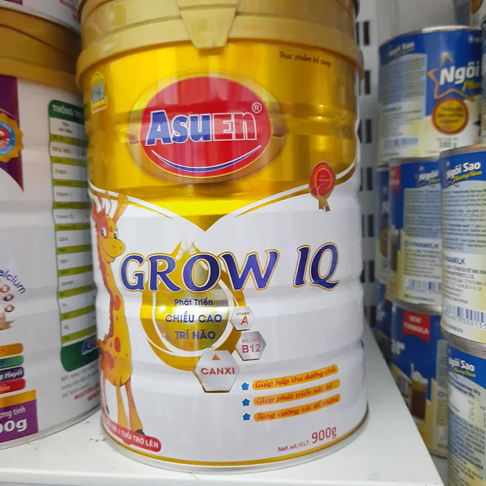 Sữa tăng chiều cao Asuen Grow IQ 900g