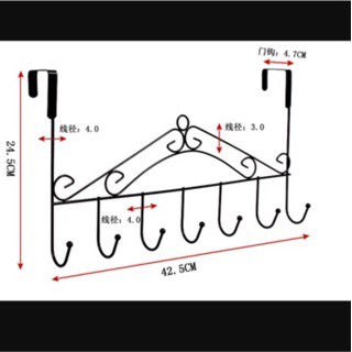 Móc treo túi, quần áo sau cửa