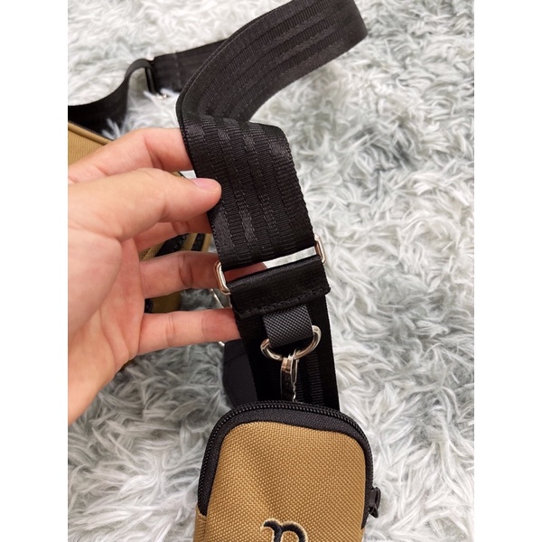 Túi Đeo Chéo Kèm Ví Nhỏ Đen/Nâu