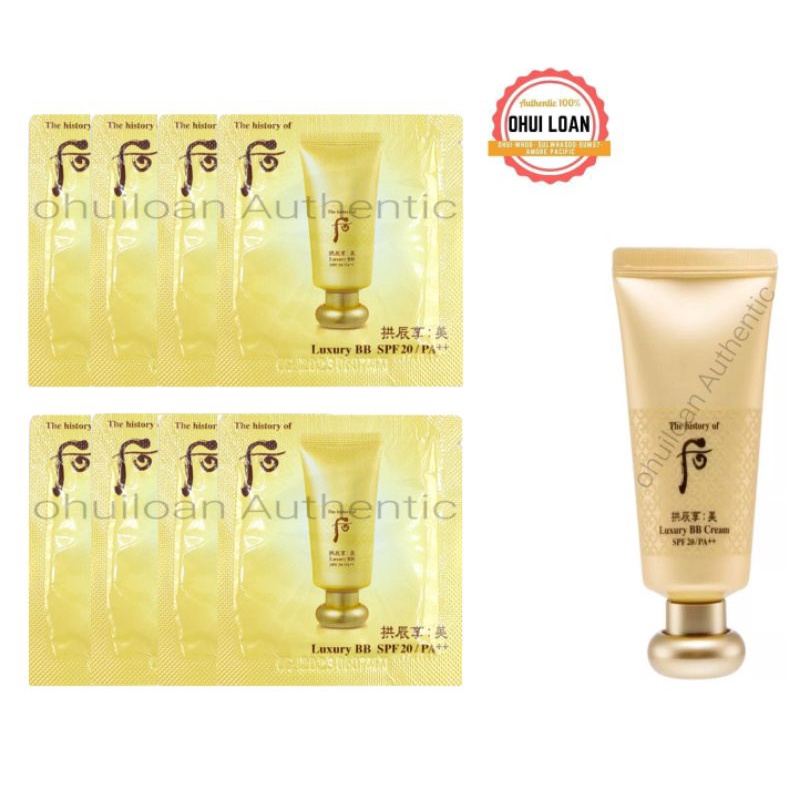 Combo 10 Gói Luxury BB Cream Hoàng Cung Cao Cấp Whoo