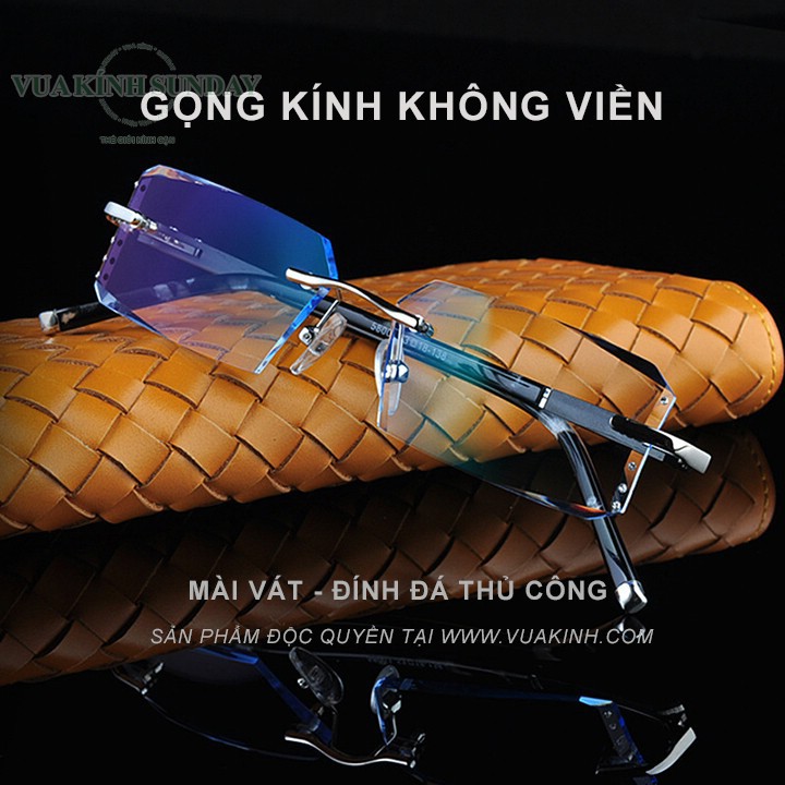 Gọng khoan không viền đính đá VD43