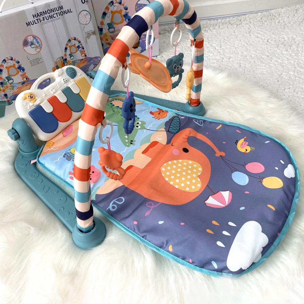 [Hàng chính hãng Umoo]Thảm nhạc cho bé, trẻ sơ sinh nằm chơi, vận động Baby Gym Mat