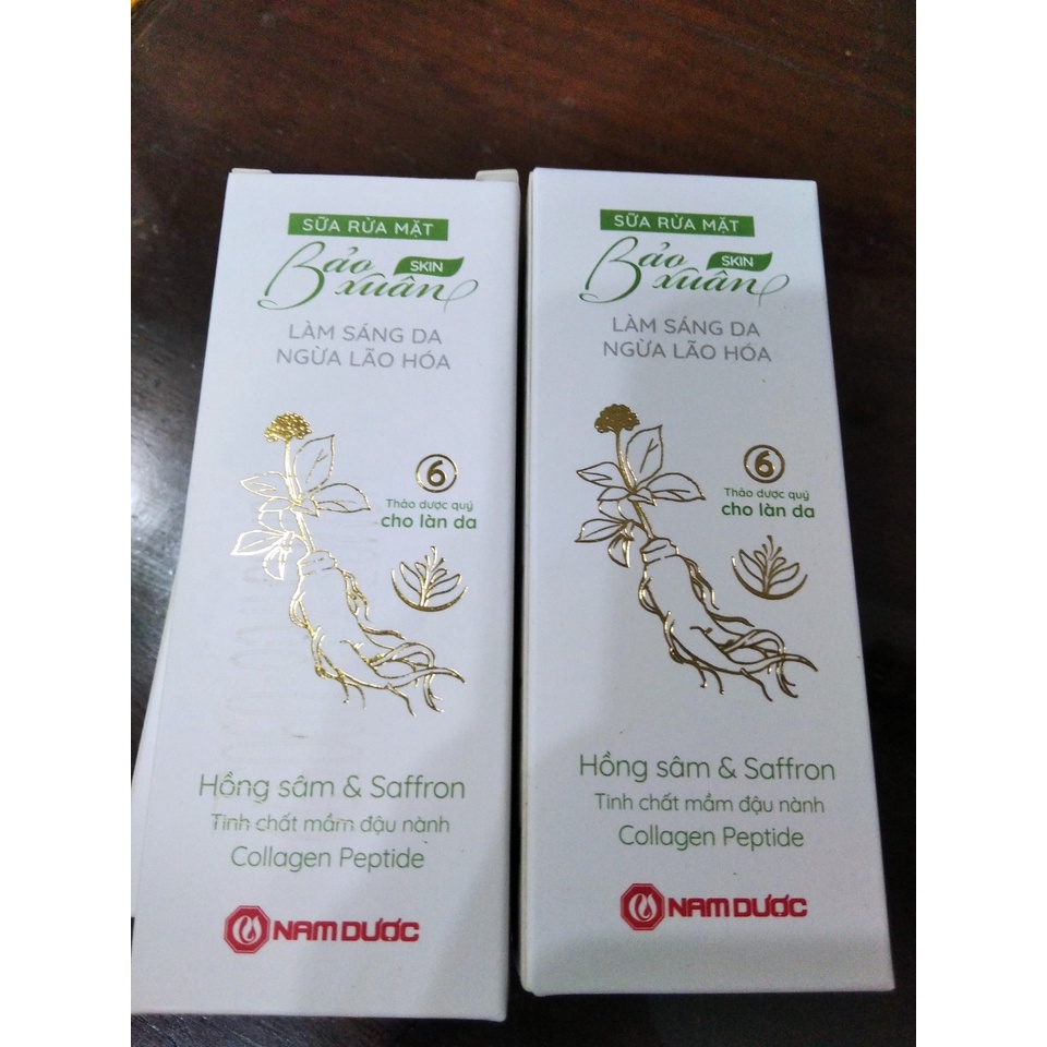 Sữa rửa mặt dược liệu Bảo Xuân Skin tube 50g