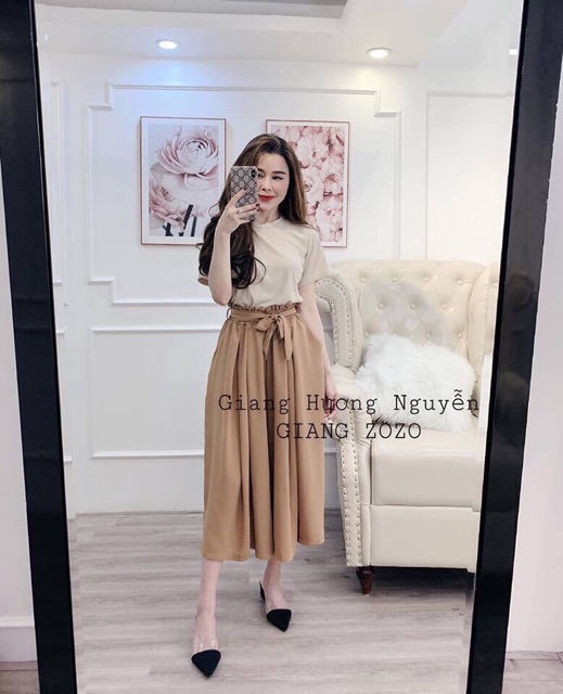 Set áo cotton + quần ống xuông | BigBuy360 - bigbuy360.vn