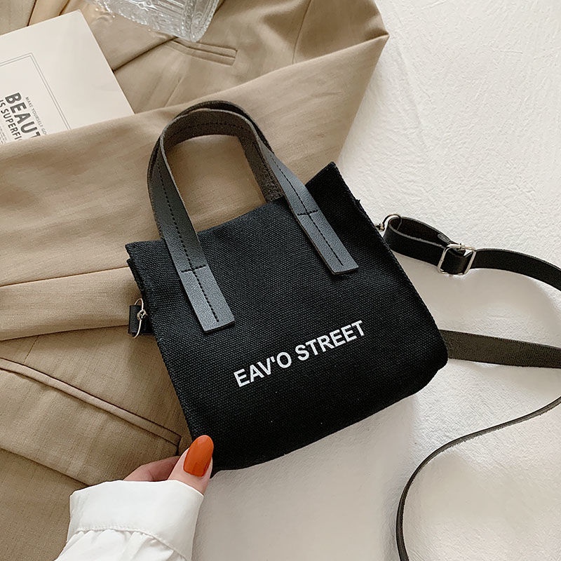 Túi Xách Canvas Màu Sắc Đơn Giản Thời Trang 2022 Cho Nữ