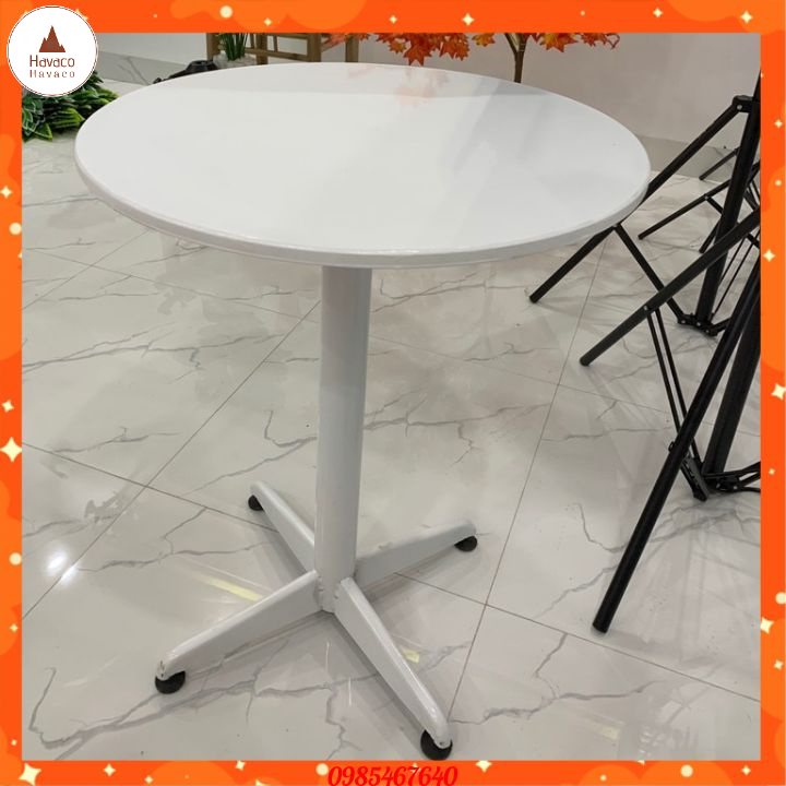 Bàn Tròn Cafe Eames Chân Trụ sơn tĩnh điện bền đẹp đủ màu sắc havaco | BigBuy360 - bigbuy360.vn