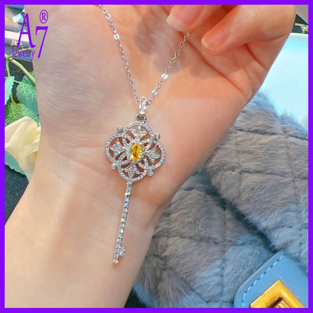 Móc Khóa Đính Kim Cương Giả Màu Vàng A7 Sang Trọng